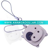 Wholesale New Style Wooden Piggy Mobile Phone Chain