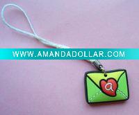 Wholesale 2011 Silicone cell phone pendant