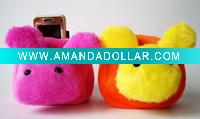 Wholesale soft rabbit mobile phone holder, stuffed rabbit cell phone holder, plush rabbit mobile phone stand, the rabbit year