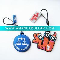 Wholesale Promotional Soft PVC Cellphone Charm