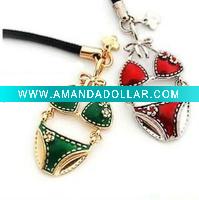 Wholesale sexy bikini mobile phone strap