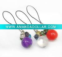 crystal moblie phone chain