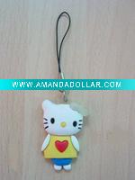 Wholesale soft PVC cell phone charm