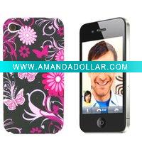 Wholesale FOR IPHONE4G Mobile Phone Plastic case (flower)