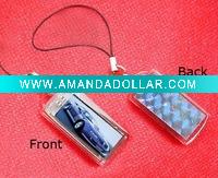 mini acrylic logo custom solar key chain mobile