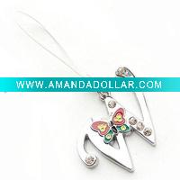 Letter Mobile Phone Charm