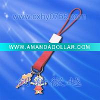 leather mobile strap MS030