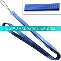 Wholesale New Style Crystal Phone Leather Lanyard Strap