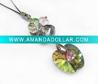 Wholesale crystal moblie phone chain
