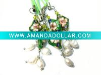 Wholesale wholesale freshwater pearls mobile phone charm strap