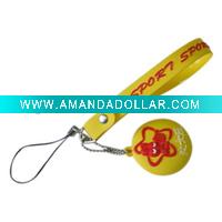 soft PVC mobile phone strap