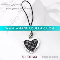 Wholesale Fashion phone charm with pendant.
