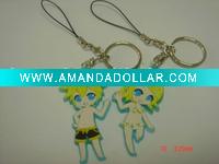 Soft PVC cellphone strap