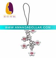 Wholesale HOT SALE- adorable painting craft zinc alloy mobile phone chain