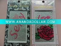 Wholesale 2011 hot crystal,acrylic sticker (stick on mobile phone , body)