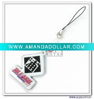 Wholesale PVC Mobile Phone Strap, Ideal for Promotional Gifts