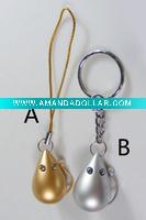 Wholesale Mouse shape mobile phone flashing charms