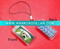Wholesale mini solar mobile phone key chain with custom logo