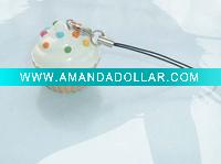 Wholesale New style cute fashion jewelry Cupcake cell phone charms