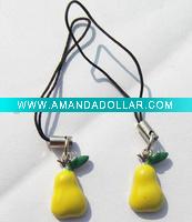 Wholesale Pear Metal Cell Charm