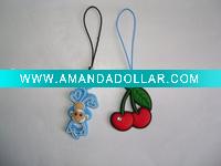 Soft PVC mobilephone strap