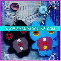 Wholesale cartoon couple pvc mobile phone Pendant