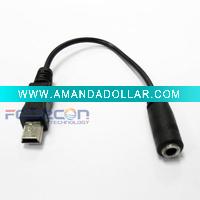 Wholesale Mini 5Pin USB to 3.5mm Headphone Jack for V3