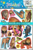 Wholesale puffy sticker foam animal stickers