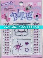 acrylic bling stickers