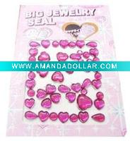 Wholesale heart shape rhinestone sticker