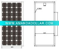 OUMEIDE 150watt monocrystalline solar panel