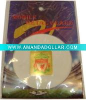 Wholesale football fans laser small mobilephone stickers/world cup stickers/football souvenirs/promotion gift/sports stickers