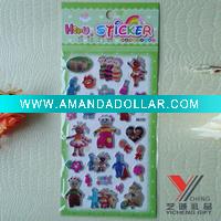 Wholesale puffy sticker in the night garden
