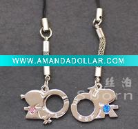 Wholesale Fashion Couple Mobile Phone Strap