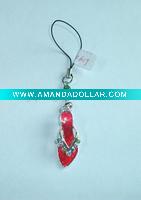 Wholesale mobile phone chain, shoes cell phone strap