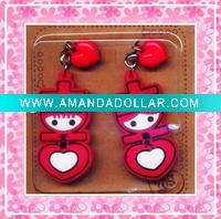 Wholesale Wedding pvc cell phone Pendant