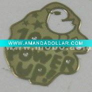 Wholesale new style mobile phone sticker anti radiation promotion sticker gifts digital sticker fastion cartoon glossy gold sticker