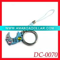 Wholesale newest style cellphone chain,chirstmas jewelry cellphone chain