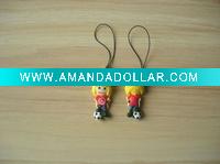 Wholesale pvc cell phone strap,mobilephone pandant, mobilephone strap,