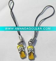 Wholesale Fashion Slippers Metal Mobile Charm