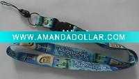 Wholesale customize full color heat trasnfer/sublimation printing polyester lanyard/lanyards