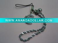 Wholesale Moon Shaped Zinc Alloy Plating Cellphone Lanyard