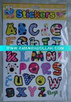alphabet foam sticker