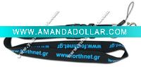 Wholesale silkscreen print mobile lanyard/cell phone lanyard/mobile phone strap