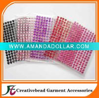 Wholesale 2011 fashion small heart acrylic rhinestone sticker