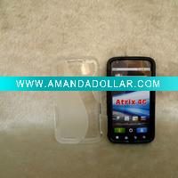 Wholesale TPU phone case with S pattern for Atrix4G(MB860)