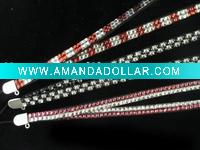 Wholesale fashion rhinestone neck lanyard rhinestone strap