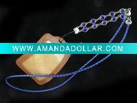 Wholesale fashion crystal metal leather strap with id card holder