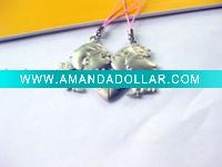 Wholesale fashion zinc alloy mobile strap