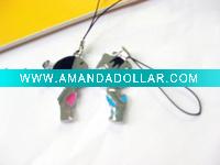 Wholesale fashion zinc alloy mobile strap